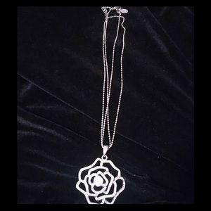 Cookie Lee Rose Pendant Necklace